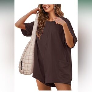Casual Brown Women's romper